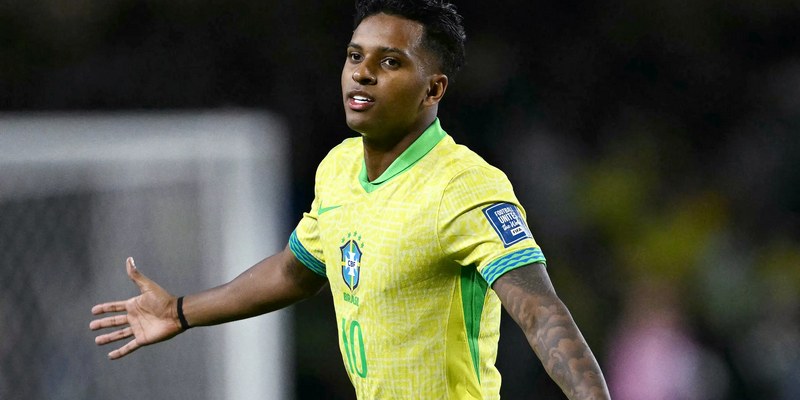 Rodrygo là người ghi bàn thắng duy nhất của trận đấu cho Brazil